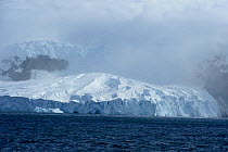 Glacier on east coast of Buckle Island, Balleny Islands, Antarctica. January 2018.
