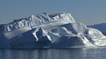 Tracking shot in transit of a large iceberg, Scoresby Sound, Greenland, 2016.