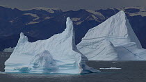 Tracking shot in transit of an iceberg, Scoresby Sound, Greenland, 2016.