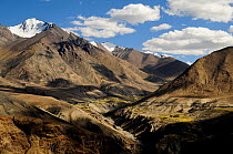 Mountains, Nubra Valley, Karakorum Wildlife Sanctuary, Ladakh, India. September 2011.