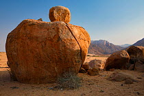 Rocky outcrops near Brandberg mountain, Damaraland, Namibia, September