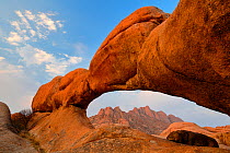 Rock arch in Spitzkoppe mountains, Namib Desert, Namibia, October