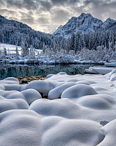 Zelenci Springs Reserve in winter, Slovenia, February 2018