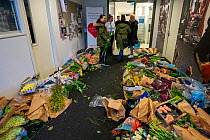 Flowers put at the personnel entrance of the Jeroen Bosch Ziekenhuis for personnel to take with them as an appreciation for their work Jeroen Bosch Ziekenhuis, Den Bosch, &#39;s Hertogenbosch, The Ne...