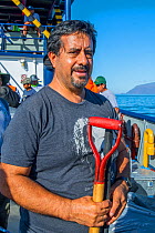 Washington (Wacho) Tapia, director of the Giant Tortoise Restoration Initiative and leader of the Wolf expedition Wolf Volcano, Isabela Island, Galapagos