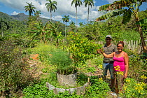 Owners of permaculture farm &#39;El Eden&#39; in Chuchillas del Toa Biosphere Reserve near Quibijan, Cuba March 2019.