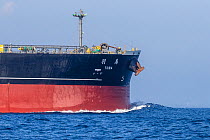 Bow of a large tanker vessel, Mirissa, Sri Lanka, Indian Ocean