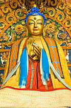 Statue of the Buddha, Erdene Zuu Buddhist Monastery, -vrkhangai Province, the ancient capital of Karakorum, Mongolia. August 2005.