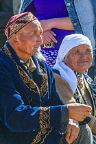Kazakh spectators at the Eagle Hunters festival near Ulgii, Western Mongolia. October 2011.