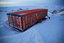 40 year old, accommodation building , Dumont d&#39;Urville station, Antarctica. June 2012