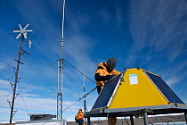 Maintenance of a meteorological station, Vestfold Hills, Antarctica February 2007