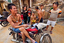 Villagers, Sheng Tang village, Guangdong province, China