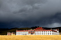 Stormy sky over Gyerco Monastery, Tagong, Garze Tibetan Autonomous Prefecture, Sichuan, China. 2016.