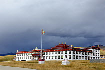 Stormy sky over Gyerco Monastery, Tagong, Garze Tibetan Autonomous Prefecture, Sichuan, China. 2016.