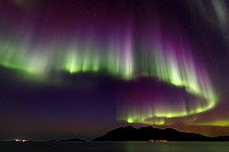 Aurora Borealis over Troms, Northern Norway.