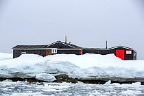 Wordie House, a former British scientific research base. Winter Island, Argentine Islands, Antarctica. January 2020.