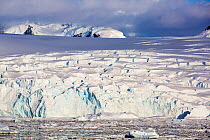 Ice shelf in the Lemaire Channel, Kiev Peninsula, Graham Land, Antarctica. December 2019.