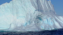 Tracking shot of glacier, Cape York, Greenland, September.