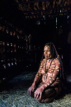 Dani tribe woman , Jiwika village, Suroba, Trikora Mountains, West Papua, Indonesia. October 2020.