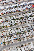 Aerial view of Suburban area near Merida, housing complex, Yucatan Peninsula, Mexico, May