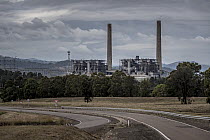 Outside of coal powered power station. Liddell Power Station, Musswellbrook, NSW, Australia. July 2018.