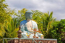Statue of Buddha, Lahaina, Maui, Hawaii, erected in 1968 in memory of the Japanese sugar plantation workers who came to Hawaii in 1868