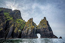 Cathedral Rocks, Blasket Islands, Co. Kerry, Republic of Ireland, March.
