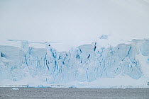 A glacier collapsing into the sea, Antarctica. November, 2021.