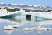 Ice floes in Fjallsarlon Glacier Lagoon, Iceland. July.