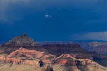 Stormy skies over Grand Canyon National Park, Arizona, USA.