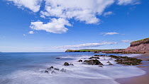 Beach and rocky coastline, Kinard, Dingle Peninsula, County Kerry, Republic of Ireland. September, 2022.