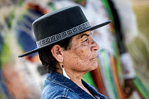 Marian Sorace a member of the Sioux Rosebud Tribe of Native Americans, portrait, South Dakota, USA. June, 2022.