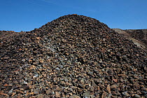 Parys Mountain copper mine slag heap, near Almwych, Anglesley, Wales, UK. June, 2023.