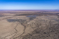 Aerial view of Gidgealpa flood plain, Gidgealpa, South Australia, Australia. July, 2022.