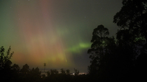 Timelapse of Southern lights / Aurora australis, south Tasmania. Global aurora phenomenon on 11th May. 2024.