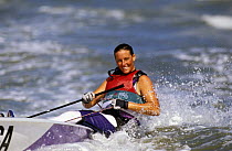 Courtenay Becker-Dey having just finished with a bronze in the 1996 Atlanta Olympic games, Savannah, Georgia.  Editorial Use Only.
