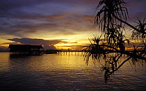 Sunset at Lankayan, Sabah, Borneo.