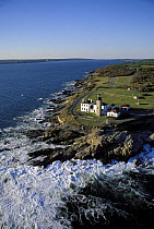 Beavertail Lighthouse near Jamestown on the south end of Conanicut Island, Rhode Island, USA.