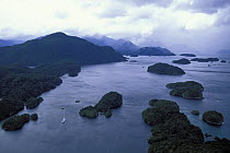88ft yacht "Shaman" anchored among the islands of Fiordland, South island, New Zealand. Property Released.