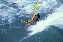 Windsurfing off Oahu, Hawaii.