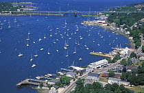 The town of Tiverton on the Sakonnet River, Rhode Island, USA.