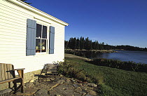 Waterside home on Vinalhaven, Maine, USA.