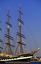 The Russian four-masted barque "Kruzenshtern" in Boston, Massachusetts, USA. ^^^ She was built in 1926 by JD Tecklenborg, Wesermunde, Germany