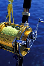 A deep sea Penn fishing reel, Bahamas.