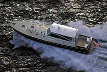 Little Harbor Whisperjet powerboat cruising.