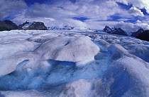 A river flowing on the surface of Perito Moreno glacier, Los Glaciares National Park, Patagonia, Argentina