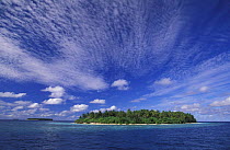 Uninhabited island, Maldives, Indian Ocean