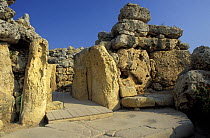 Temples of Ggantija, Megalitihic temples from 3600 to 3000 BC, Gozo, Malta