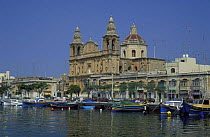 Msida with St Joseph church in the background, Malta