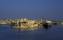 Fort Saint Elmo in Valletta, the capital of Malta. It stands on the seaward shore of the Sciberras Peninsula that divides Marsamxett harbour from Grand Harbour, Malta